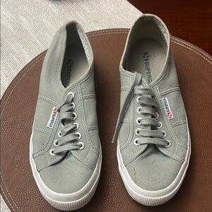 Superga Light Gray Canvas Shoes